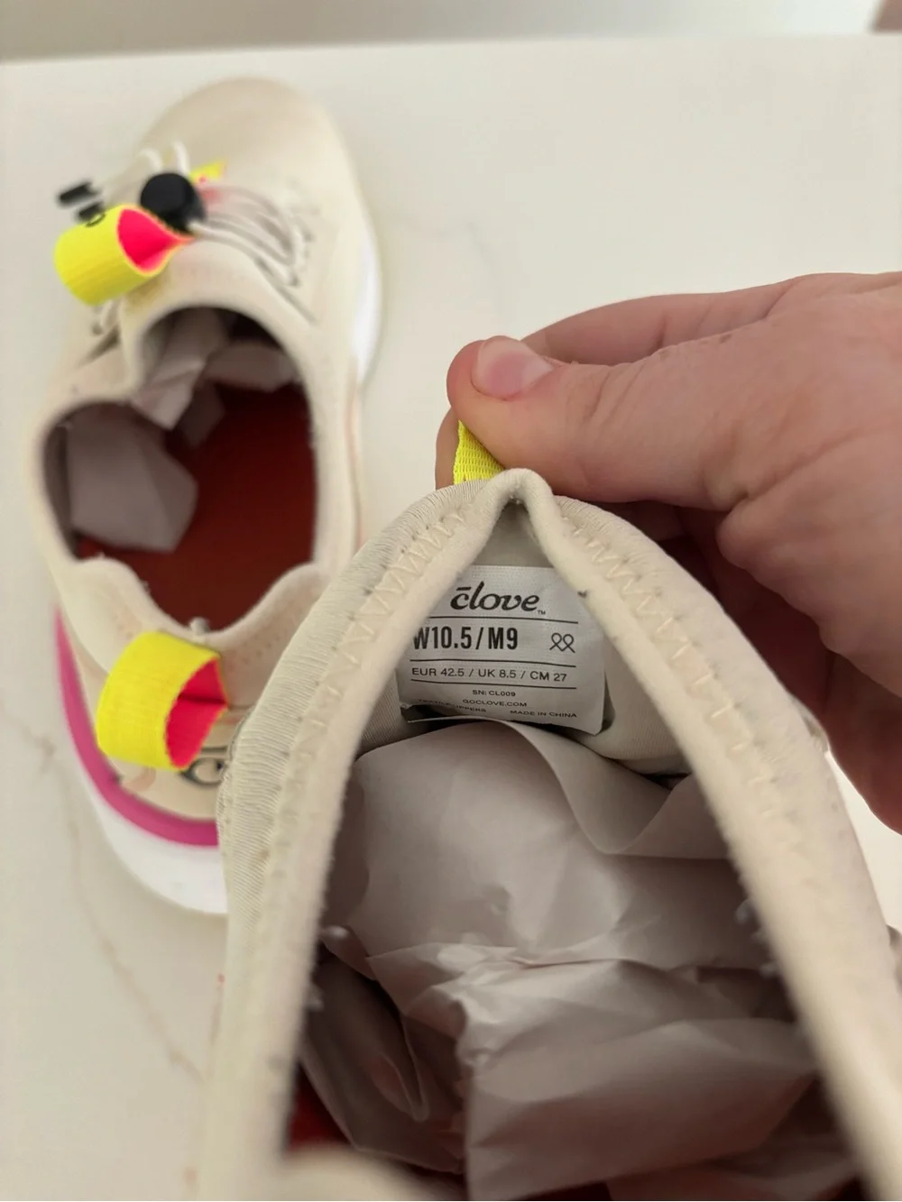Clove Womens Size 10.5 Lemonade Comfort Shoes Healthcare Nursing Pink Yellow
